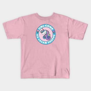 Uni-Cone Ice Cream Shoppe Kids T-Shirt